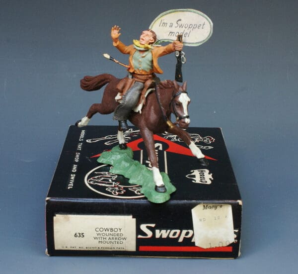 Herald "I'm A Swoppet!" Cowboy Wounded with Arrow Mounted - Boxed - Image 4