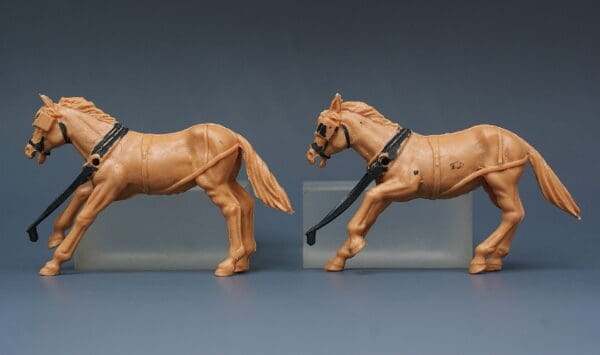 Spare Horses for Timpo Covered Wagon - Early 1st Issue (TAN)