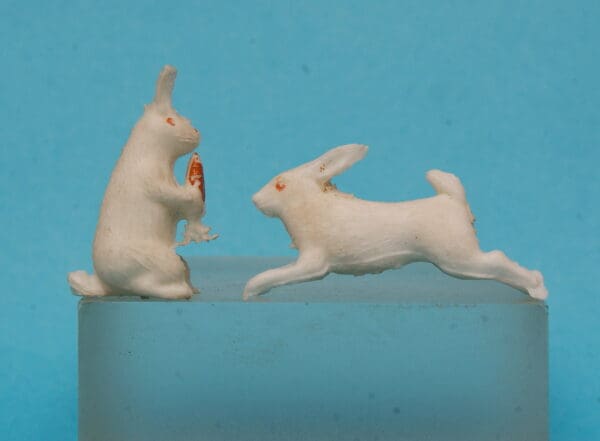 B&S Farm Series - Pair of Rare WHITE Rabbits! - Image 2