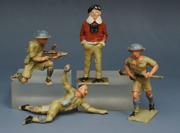 Cherilea 60mm British 8th Army - GREY Helmets + 'Monty'