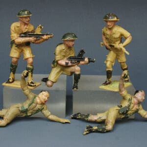 Cherilea 60mm British 8th Army - DARK GREEN Helmets