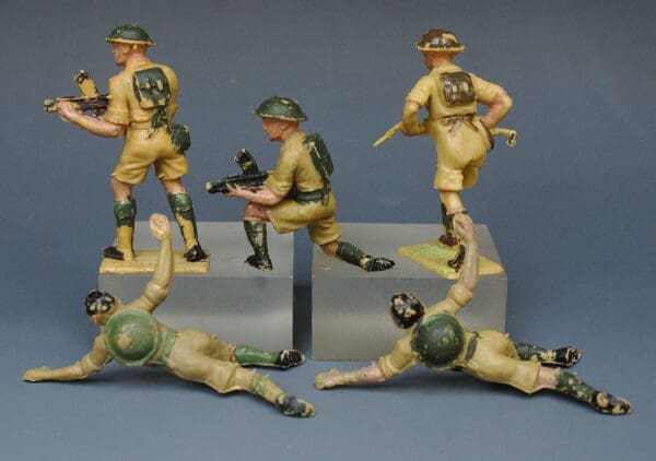 Cherilea 60mm British 8th Army - DARK GREEN Helmets - Image 2