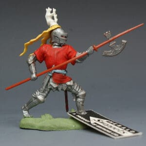 Swoppet Knight with Pole-axe (Red Tunic)