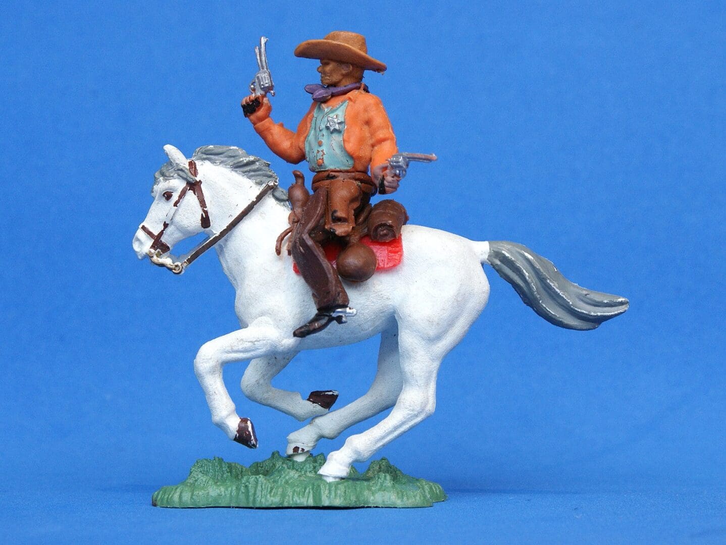 Herald Swoppet Mounted Cowboy Sheriff - 1st Issue 1958