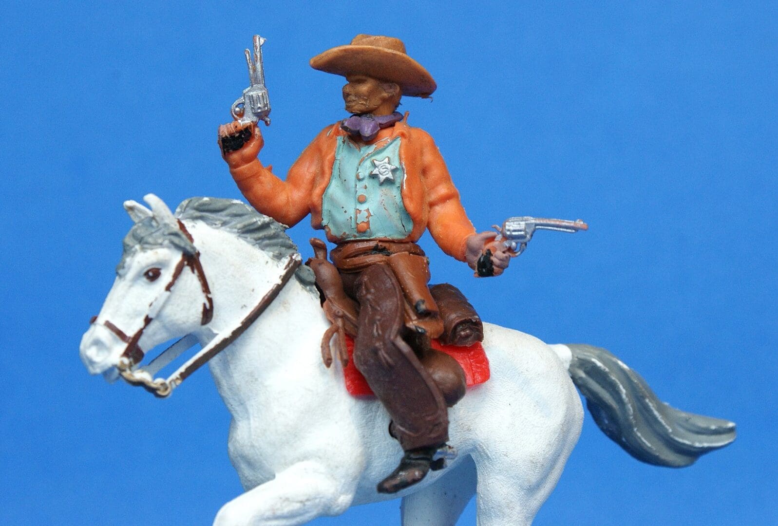 Herald Swoppet Mounted Cowboy Sheriff - 1st Issue 1958 - Image 2