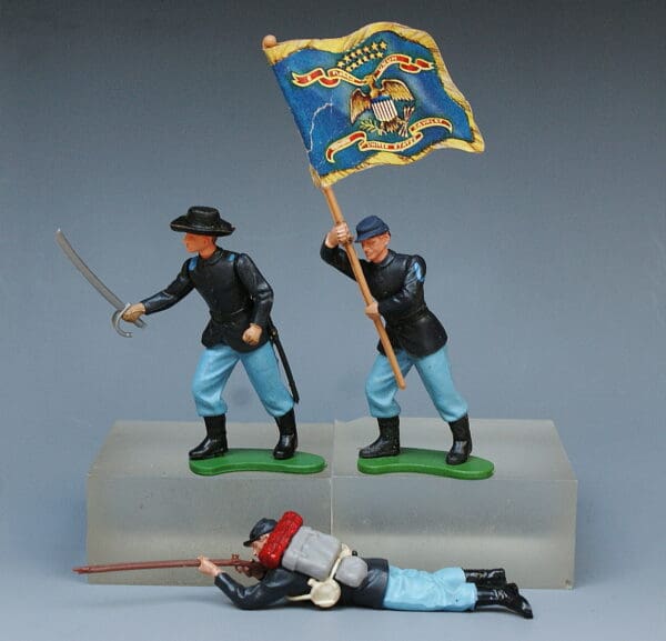 Britains "Eyes Right" ACW Union Infantry - 3-Figure Group