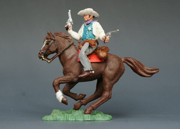 Herald Swoppet Mounted Cowboy Sheriff (1st Issue 1958)