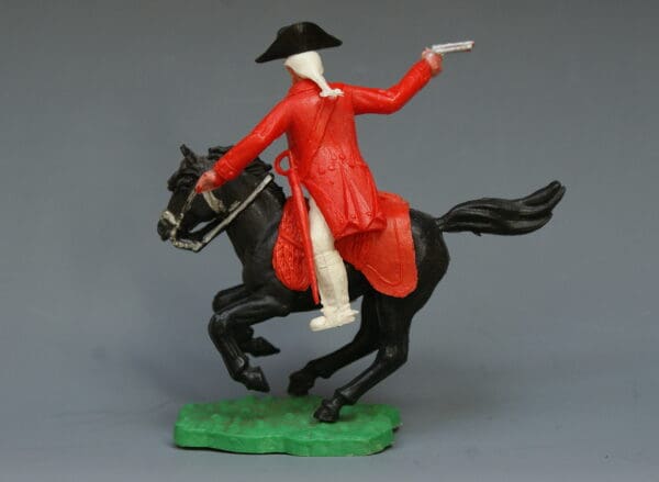 Timpo AWI Mounted British Redcoat Soldier, Firing Pistol - Image 3