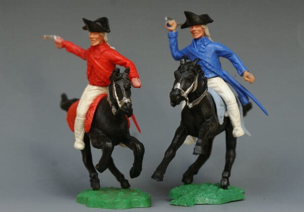 Timpo AWI Mounted British Redcoat Soldier, Firing Pistol - Image 4