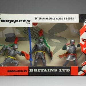 SOLD Swoppet Knights 3 Figure Window Box