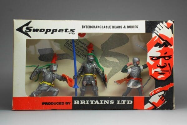 SOLD Swoppet Knights 3 Figure Window Box