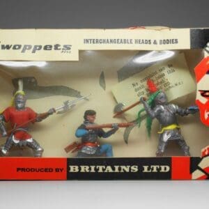 SOLD Swoppet Knights 3 Figure Window Box