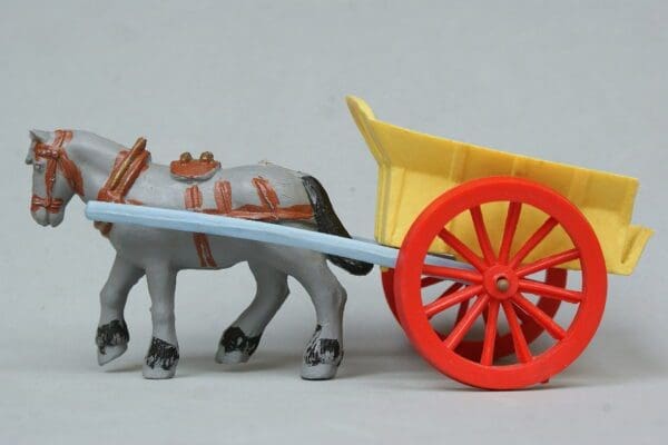 SOLD Charbens Hay Cart & Horse - Rare PLASTIC Variant!
