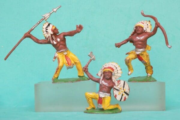 SOLD Cherilea 50mm Indians - YELLOW Paint Schemes