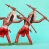 NEW! Cherilea 50mm Indians with Spear - Matching RED Paint - Image 3