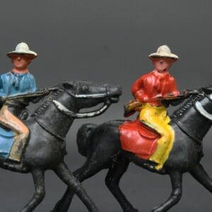 SOLD Cherilea 30mm Mounted Cowboys from Lead Moulds