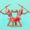 NEW! Cherilea 50mm Indians with Spear - Matching RED Paint - Image 4