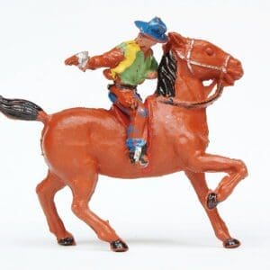 SOLD Speedwell Wild West Mounted Cowboy - GREEN Shirt