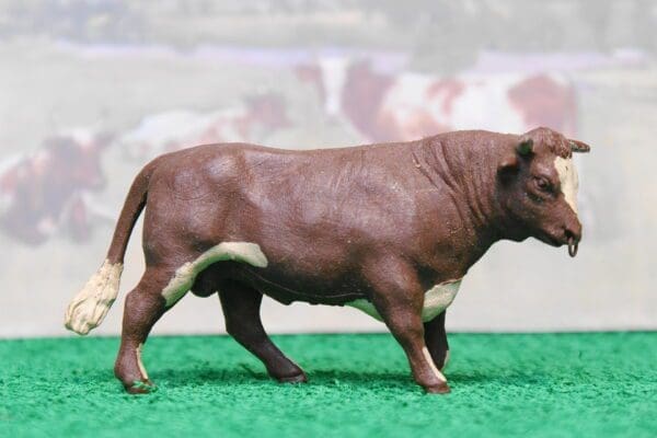 SOLD Herald Brown Bull with Ring in Nose
