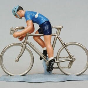 SOLD Britains Racing Cyclist Sprinting - BLUE Jersey