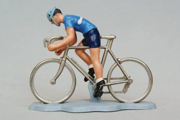 SOLD Britains Racing Cyclist Sprinting - BLUE Jersey