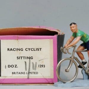 SOLD Britains Racing Cyclist Sittting - PLUS Trade Box