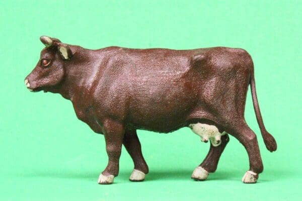 Britains Brown PVC Cow Standing - Rare