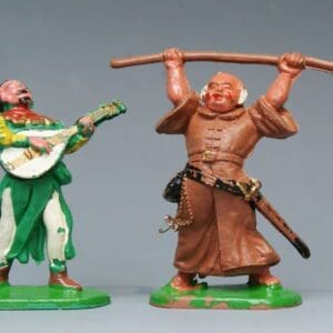 SOLD Cherilea 54mm Friar Tuck and Minstrel Robin Hood Figures