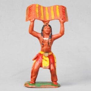 SOLD Cherilea Indian with Blanket making Smoke Signals