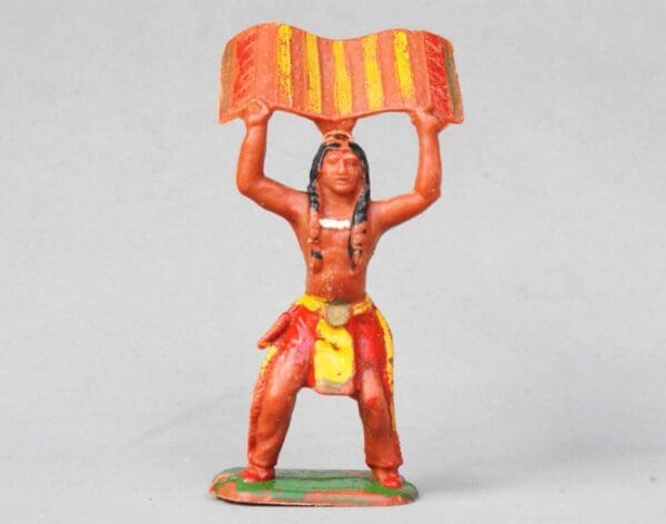 SOLD Cherilea Indian with Blanket making Smoke Signals