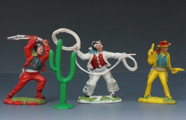 SOLD Speedwell Small Standing Cowboys plus Cactus