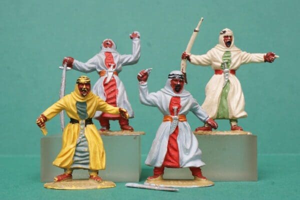 Timpo Solid Arabs - Set of 4 (Some Faults)