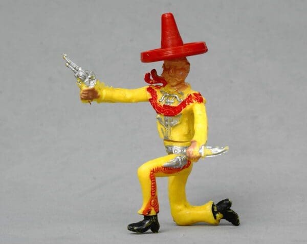 SOLD Cherilea Swoppet Mexican Kneeling - YELLOW Plastic