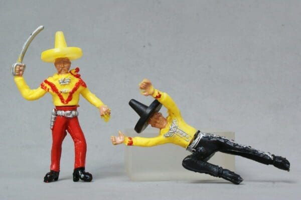 SOLD Cherilea Pair of 60mm Swoppet Mexicans - 1st Series