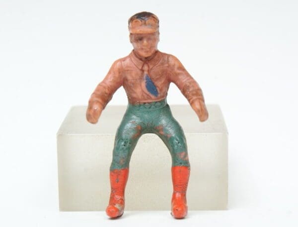 Poplar Toys Vinyl Motorcycle Rider - Early Paint