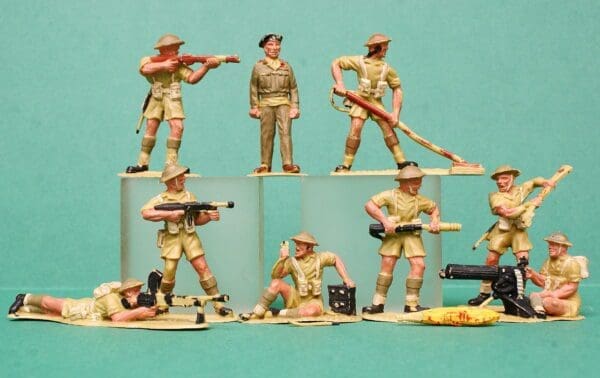 Timpo British 8th Army - Part- Set of 9