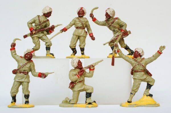SOLD Crescent 60mm Indian Troops (Sikhs) - Full Set!