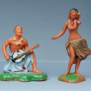SOLD Pair of Hawaiian Dancers - Hong Kong Copies