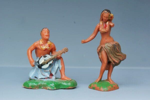 SOLD Pair of Hawaiian Dancers - Hong Kong Copies