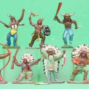 SOLD Lone Star Indians - Group of 7 Figures