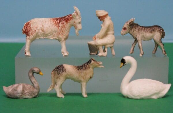 SOLD B&S Plastic Farm Animals & Milk Maid