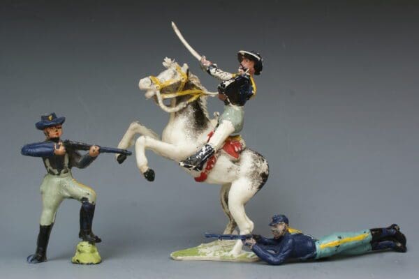 SOLD Cherilea 60mm US Cavalry with Mounted Officer #1