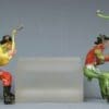 NEW! Cherilea 60mm Cowboy Wagon Drivers with Whips - Image 3
