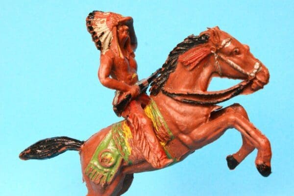 SOLD Speedwell Mounted Indian on Leaping Horse
