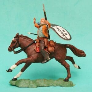 SOLD Herald "I'm A Swoppet!" Mounted Wounded Cowboy
