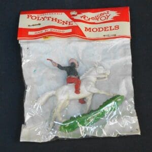 SOLD Crescent Wild West Mounted Cowboy Header Card