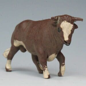 SOLD Herald Brown Bull with Ring in Nose