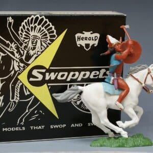 SOLD Herald Swoppet Indian Medicine Man Mounted