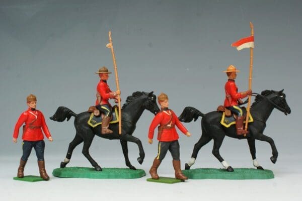SOLD Eyes Right RCMP Troopers - Mounted & Marching On Foot