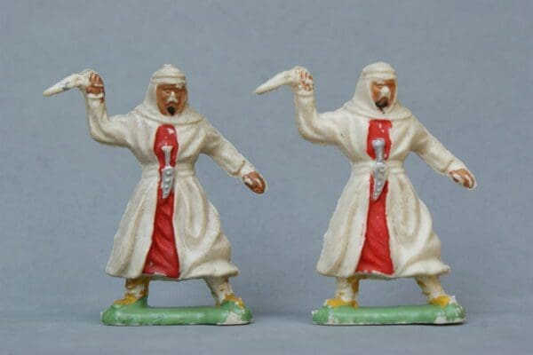SOLD Pair of Trojan Arab Warriors with Knives